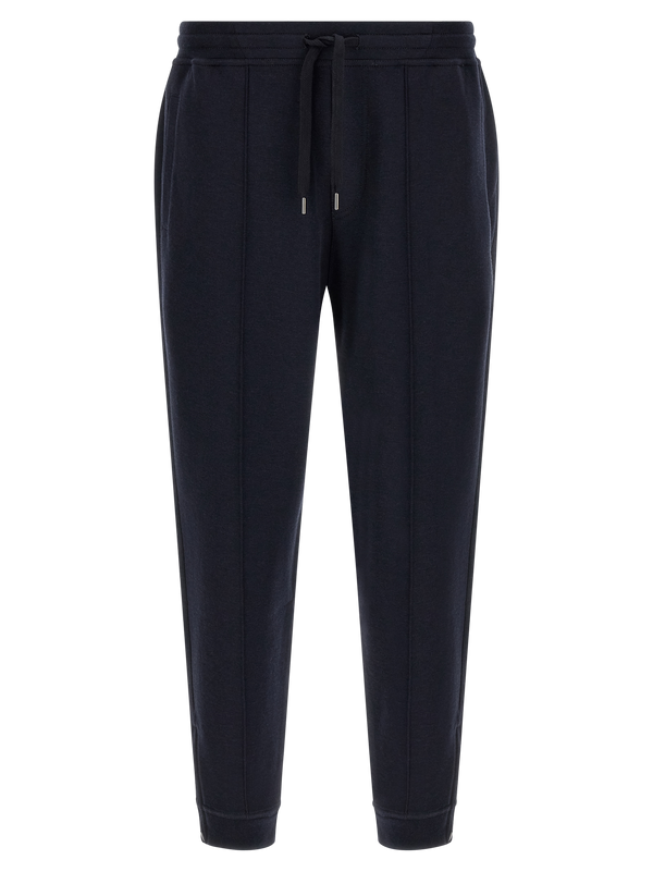 Brunello Cucinelli Cotton joggers in navy