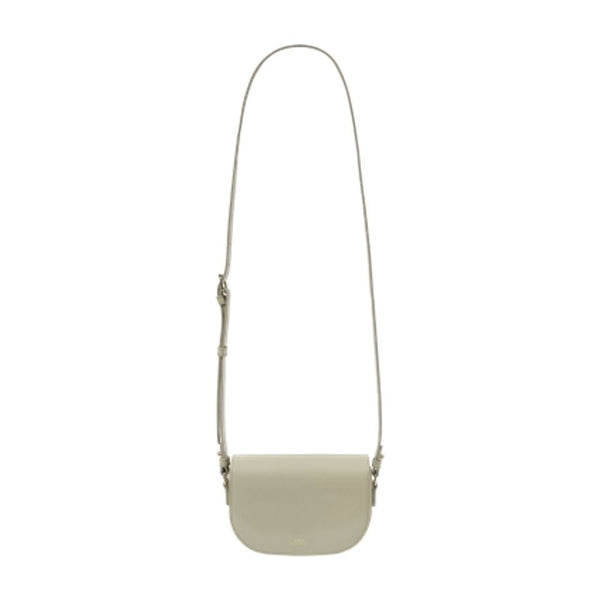 A.P.C. Calfskin shoulder bag in white