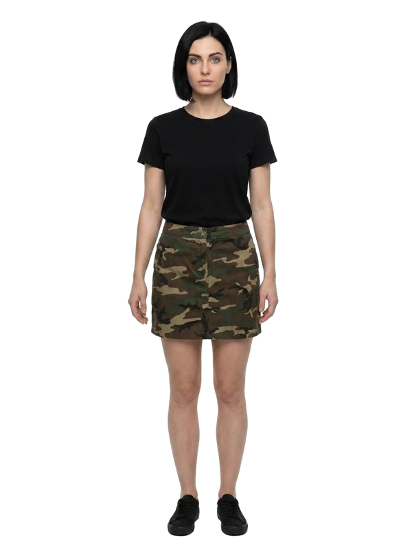 Multicolor Cotton Mini Skirt