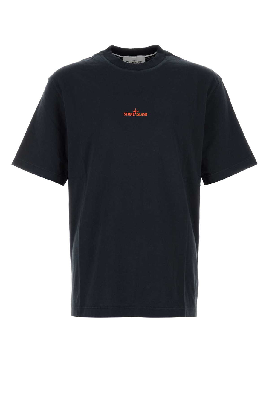 Navy Blue Cotton T-Shirt Exterior