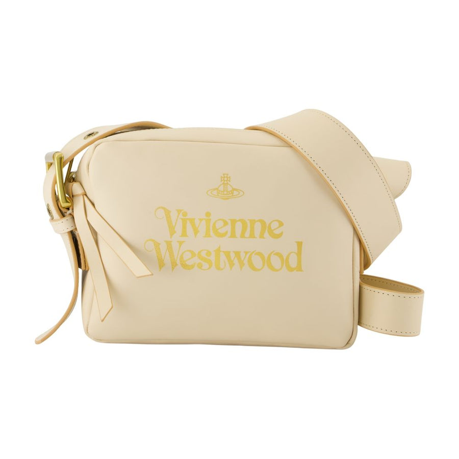 Vivienne Westwood Calfskin crossbody bag in beige