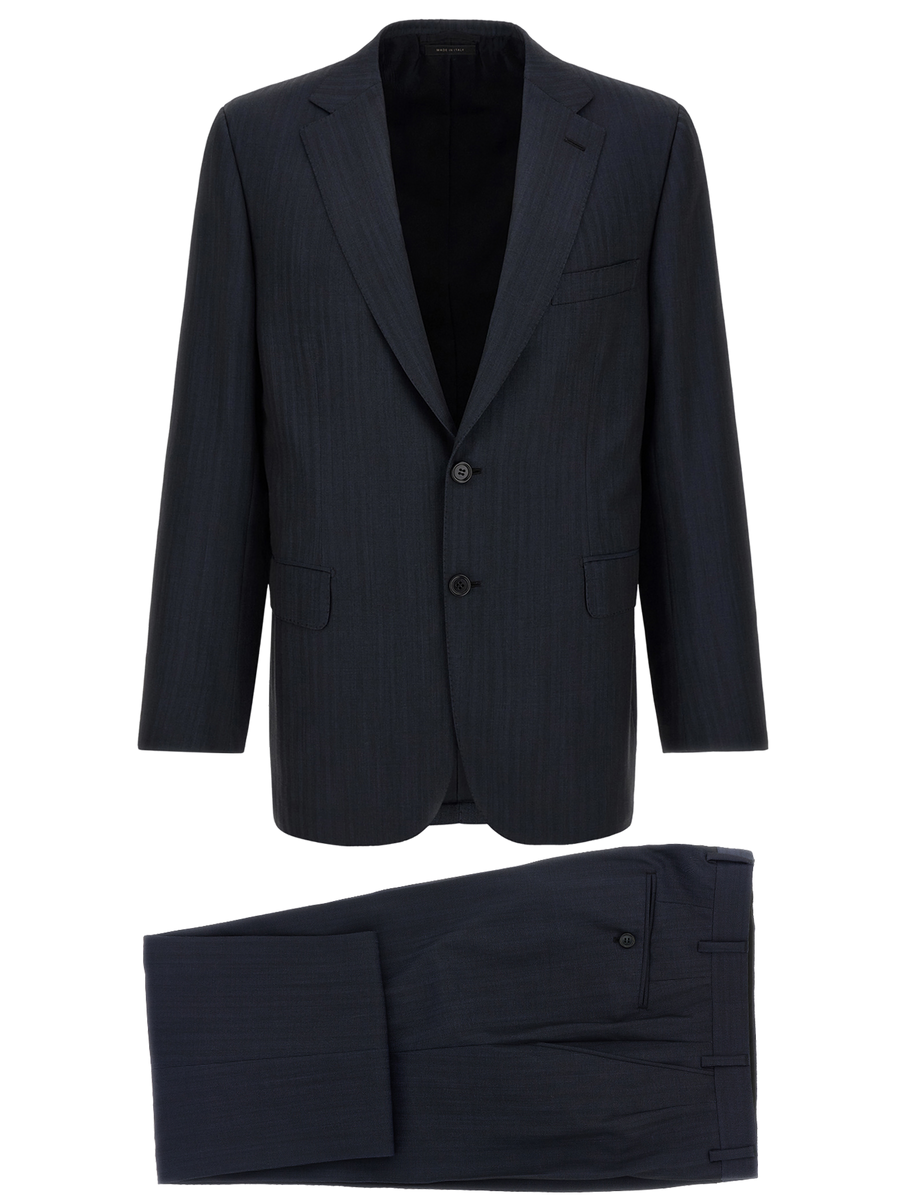 Blue Wool Blazer Clothing