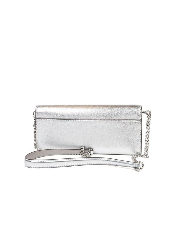 Michael Kors 100% Leather clutch in silver