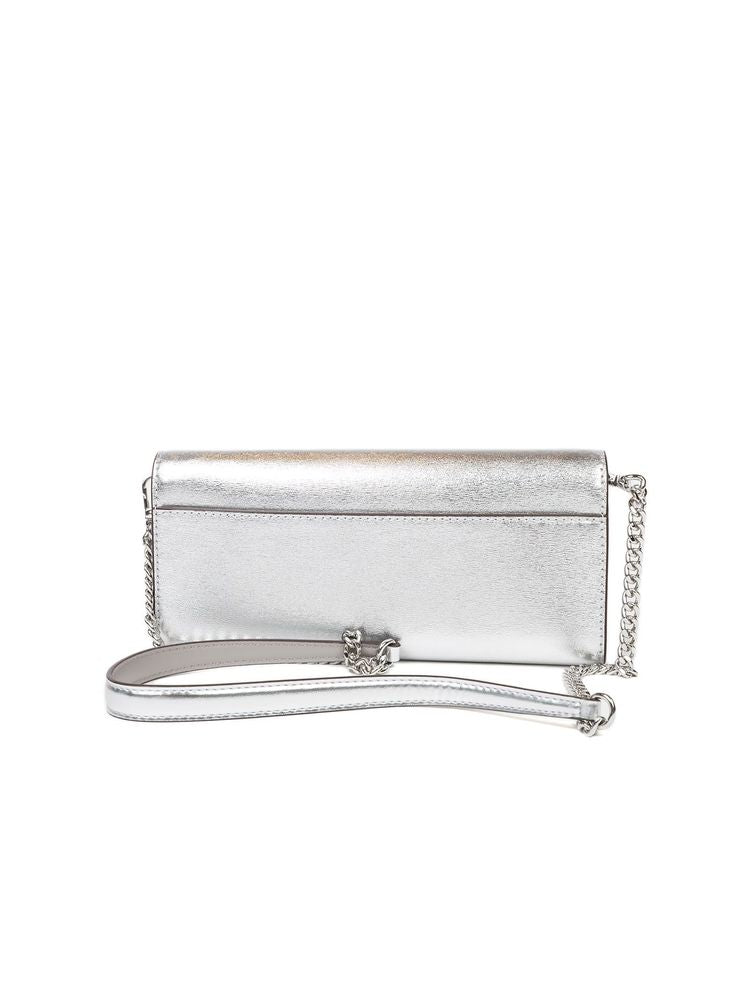 Michael Kors 100% Leather clutch in silver