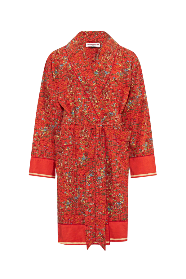 Orlebar Brown 65% Cupro robe in red