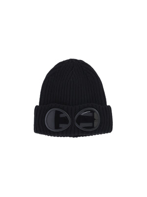 C.P. Company RFCMAC742A 100% wool beanie in black