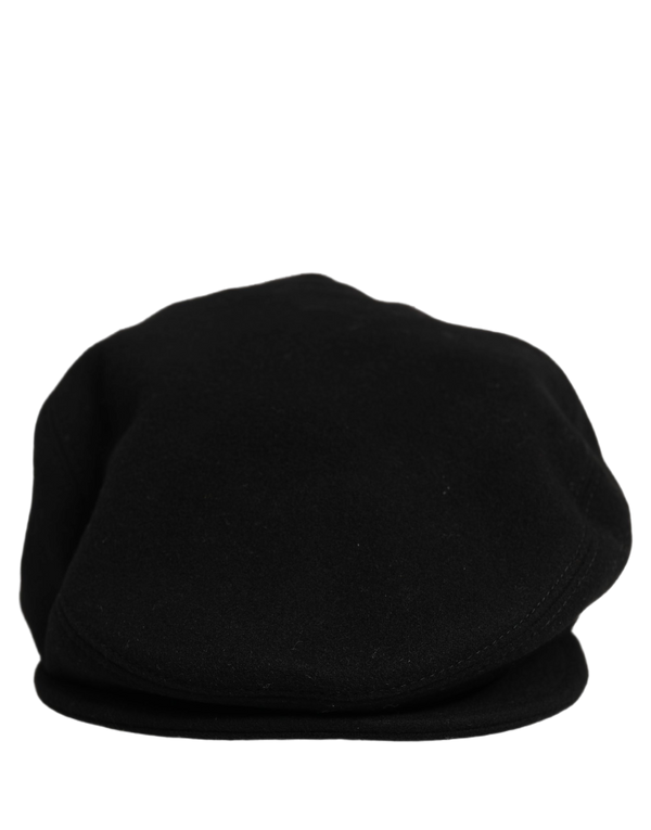 Dolce & Gabbana HAT10082 75% Virgin Wool flat cap in black