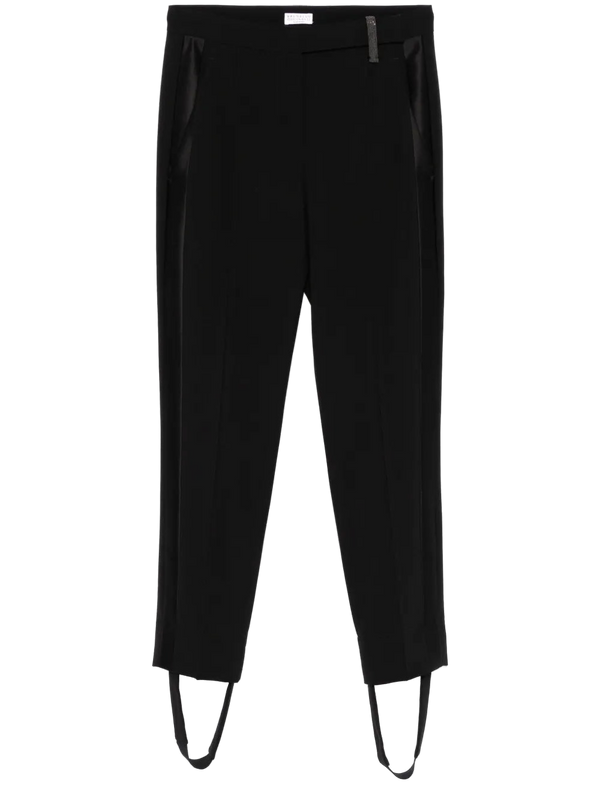 Brunello Cucinelli Virgin Wool 98% trousers in black
