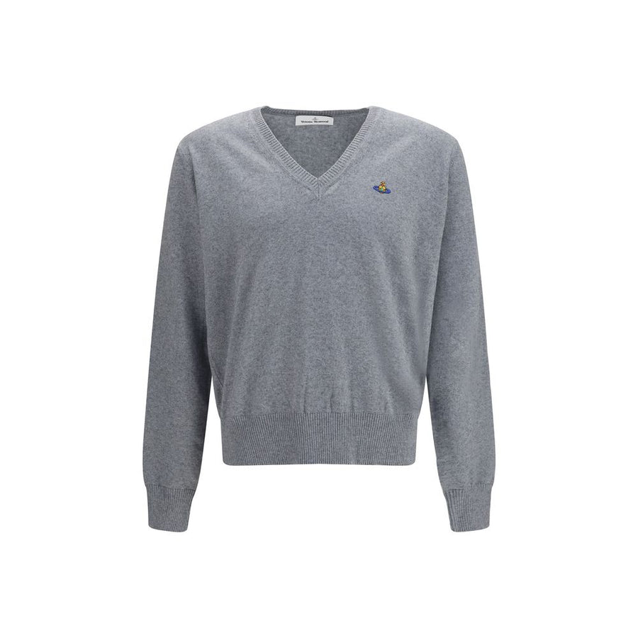 Gray Cotton Sweatshirt Clothing