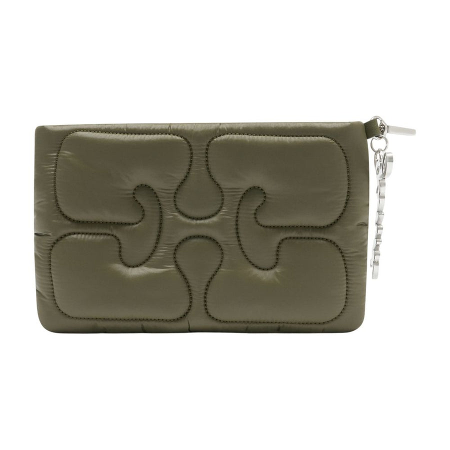 Ganni Synthetic clutch in green