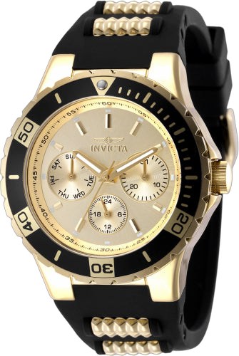 Invicta Stainless steel case watch in gold