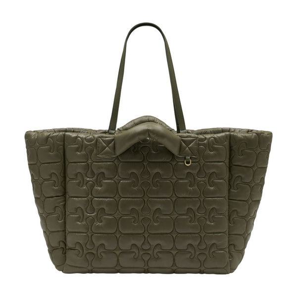 Ganni Synthetic tote bag in green