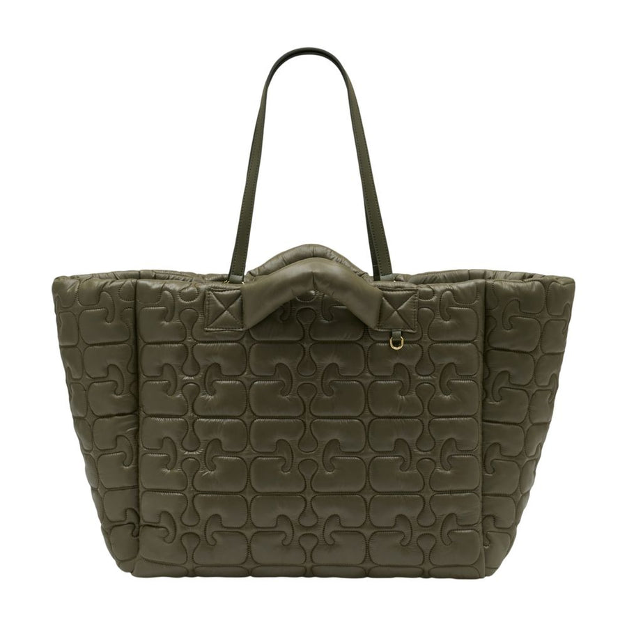 Ganni Synthetic tote bag in green