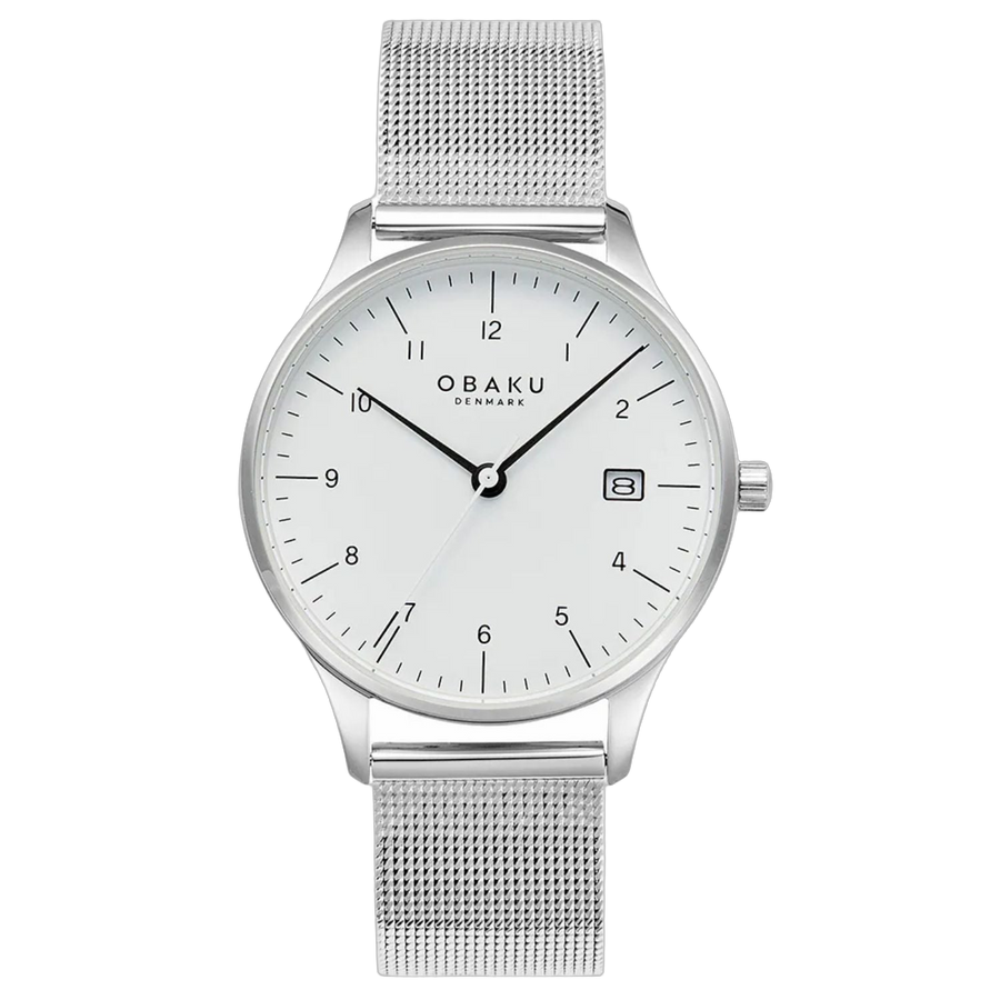 Obaku Stainless steel case watch in silver