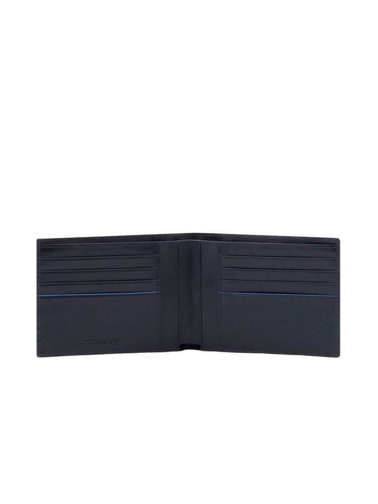 Piquadro Leather wallet in blue