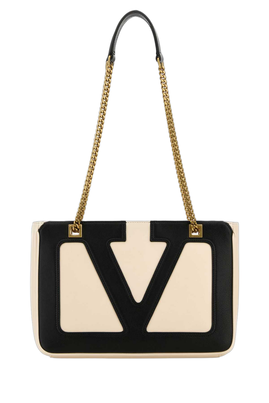 Valentino Garavani Exterior: 100% Nappa leather; Lining: 100% Leather; Finishing: Antiqued golden metal shoulder bag in multicolor