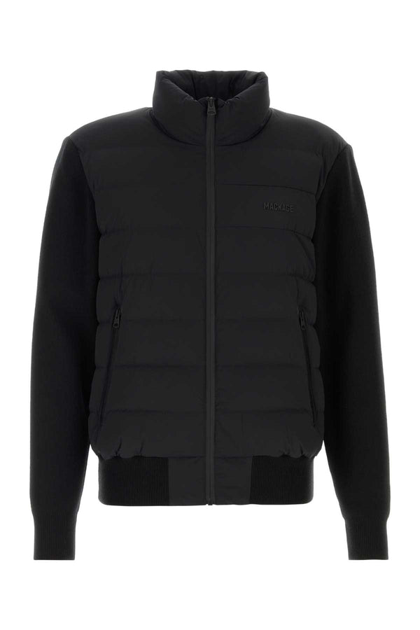 Black Stretch Wool Blend Haney Jacket Giubbini