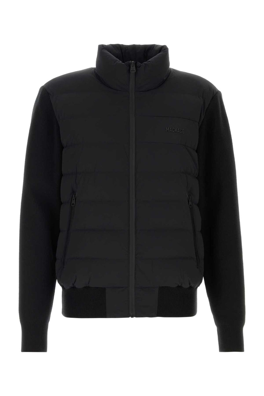 Black Stretch Wool Blend Haney Jacket Giubbini