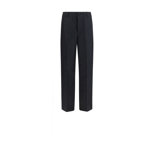 Prada 51% Cotton 49% Polyamide trousers in black
