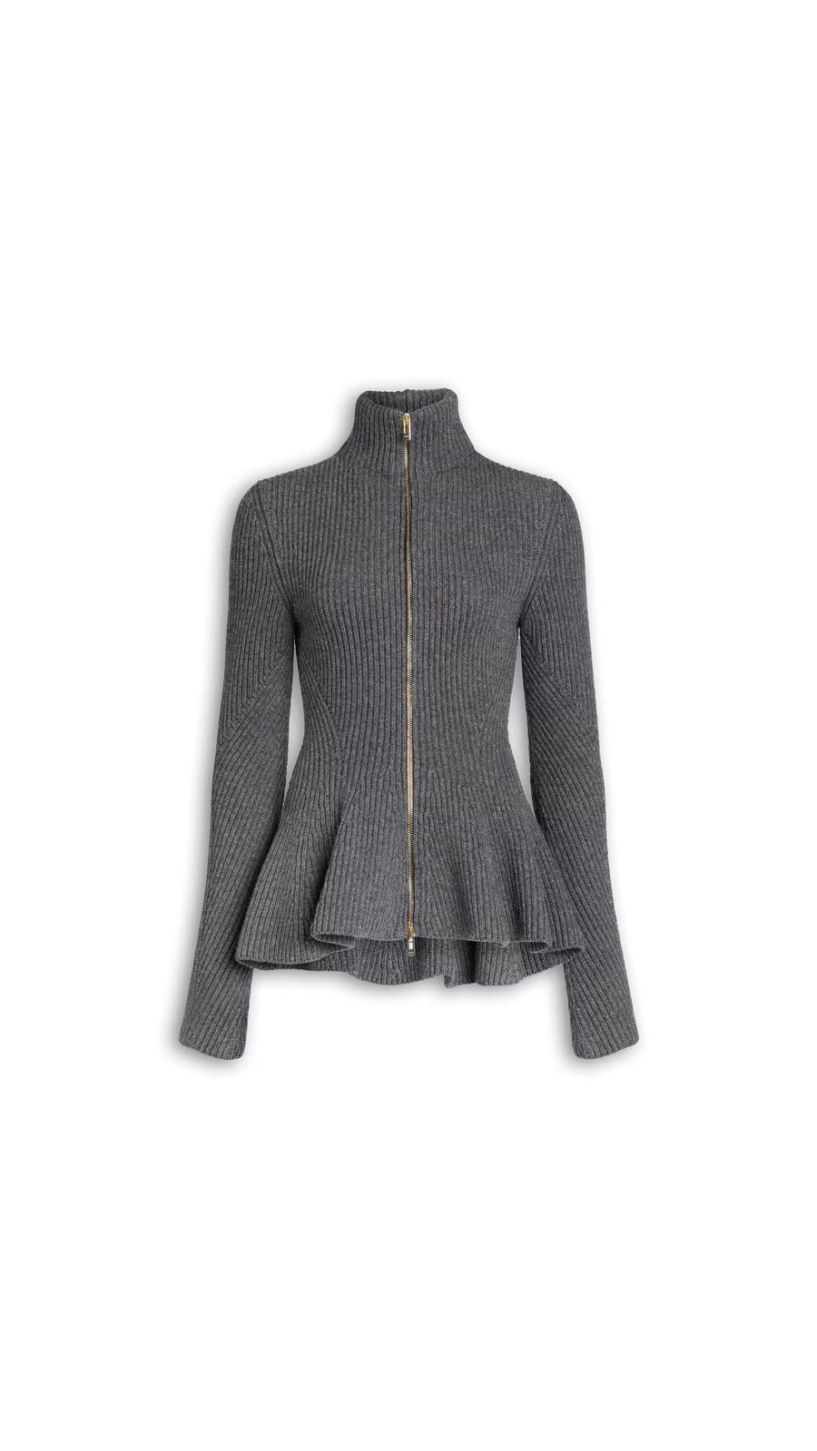 Maison AlaïA Wool cardigan in gray