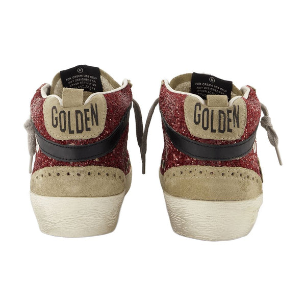 Golden Goose Deluxe Brand cowhide sneaker in burgundy