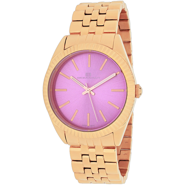 Oceanaut Stainless steel case watch in pink