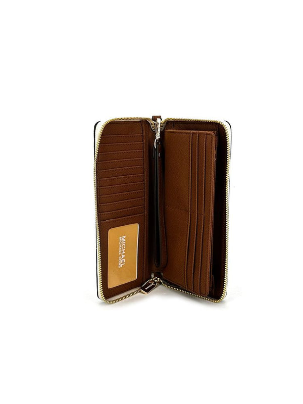 Michael Kors Coated Canvas (89.4%) wallet in beige