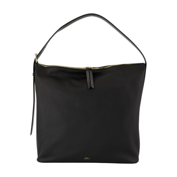 A.P.C. Cowhide shoulder bag in black