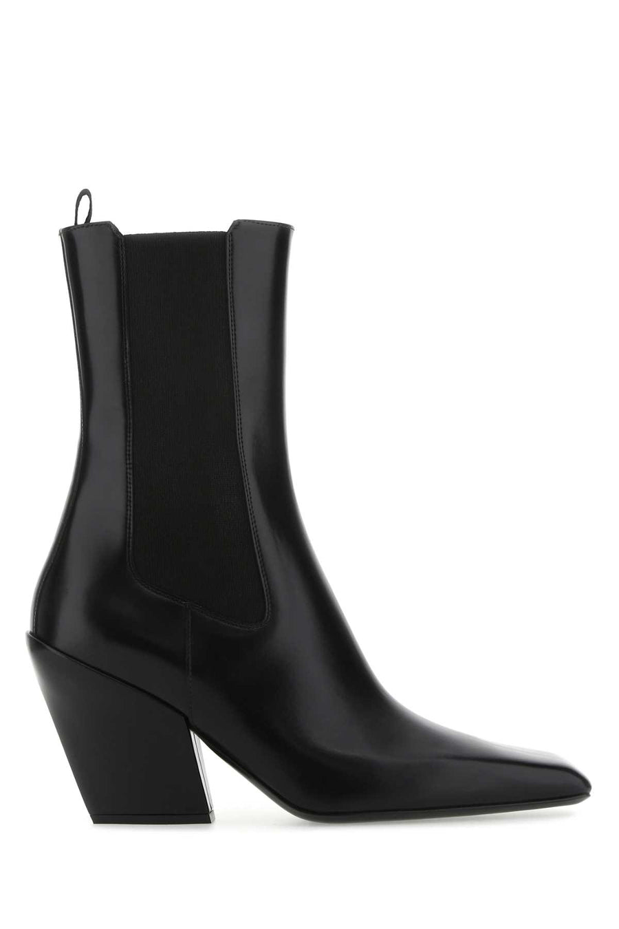 Prada Exterior: 100% Leather boot in black