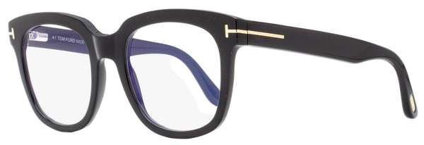Tom Ford Blue Block Eyeglasses Tf5537b 001 Black 52mm Ft5537 Plastic (acetate)