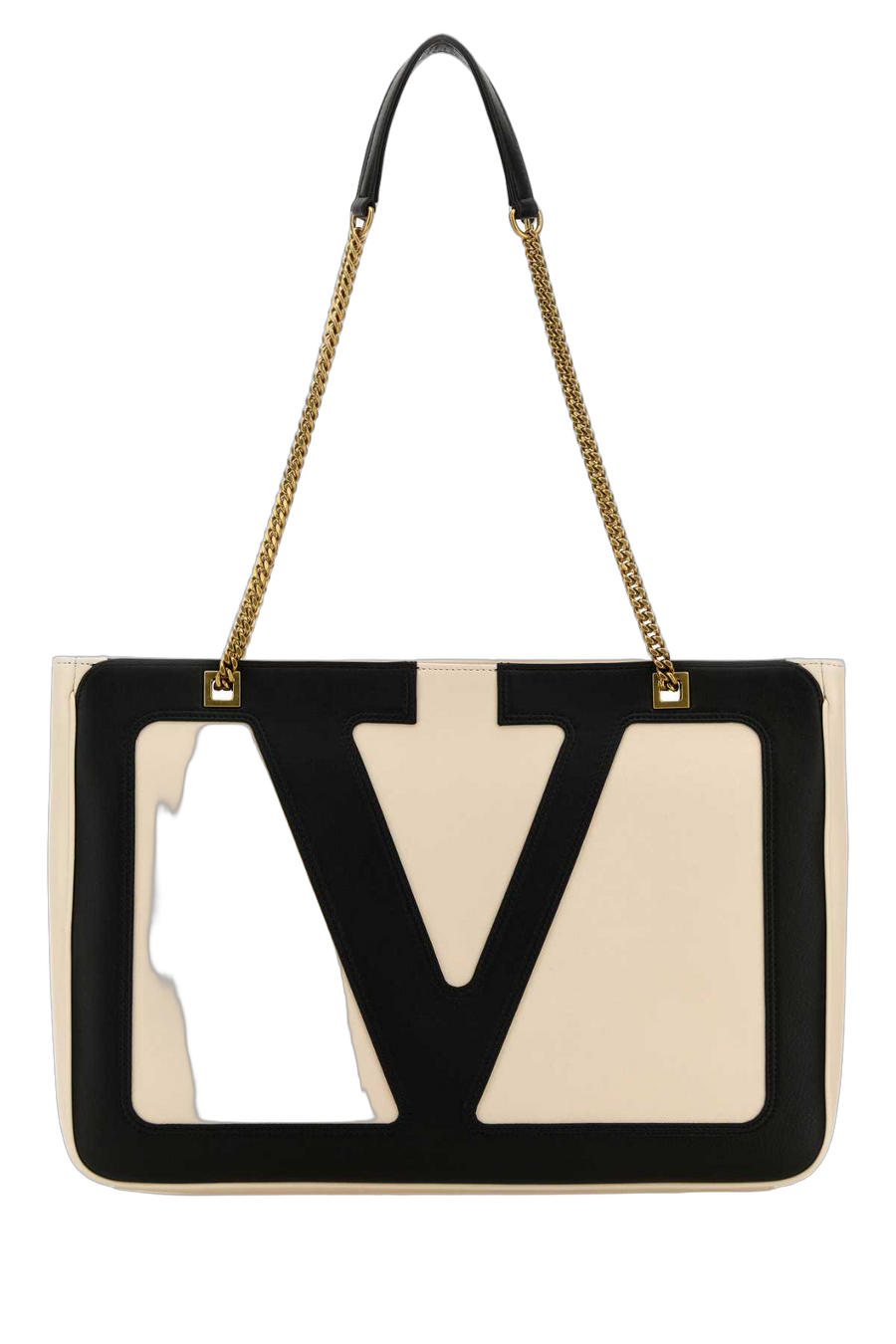 Valentino Garavani Exterior: 100% Leather; Lining: 100% Leather; Finishing: Antiqued golden metal shoulder bag in multicolor