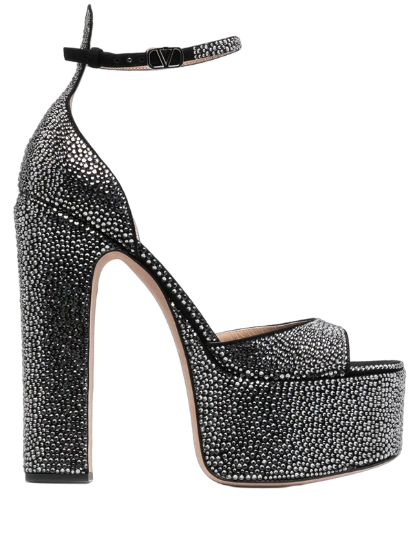 Valentino Calf leather heel in black