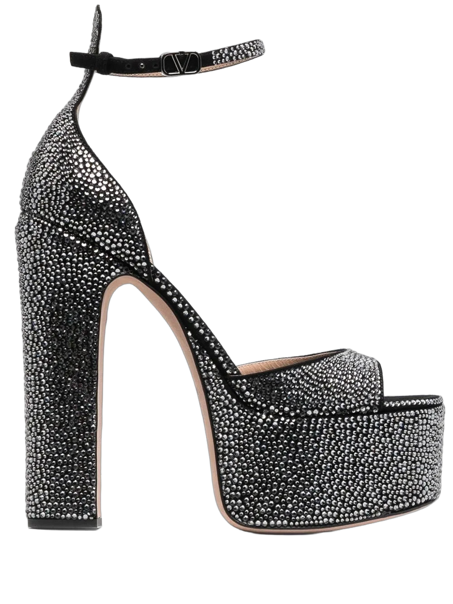 Valentino Calf leather heel in black