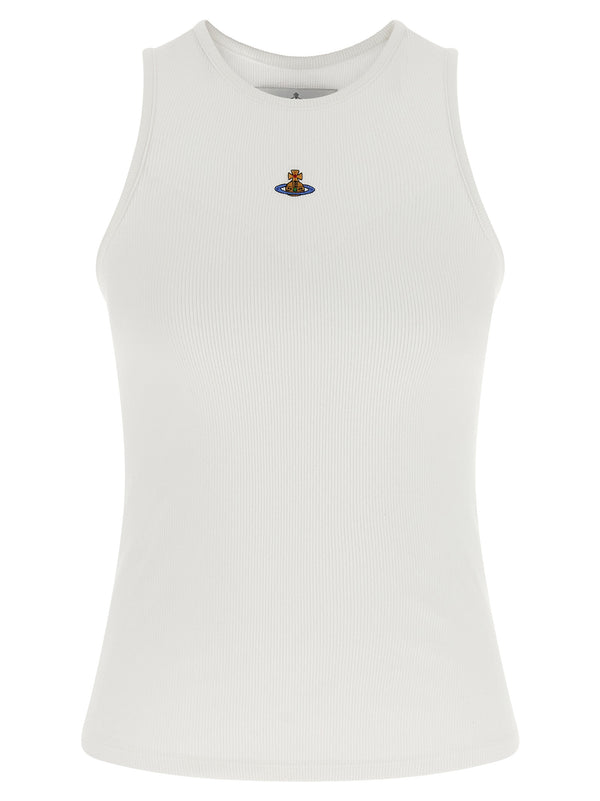 Vivienne Westwood 95% Cotton tank top in white