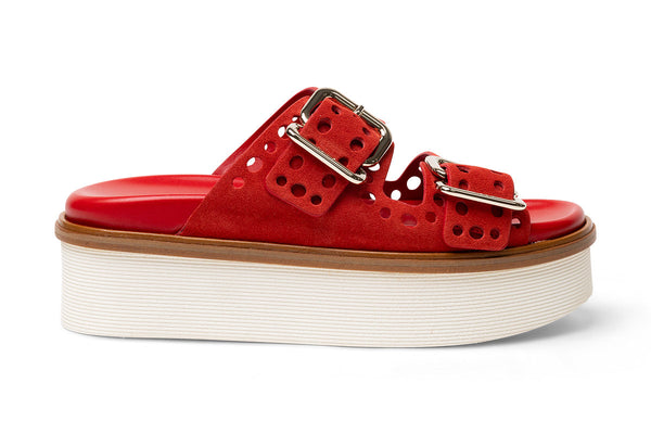 Tod's Suede upper sandal in red