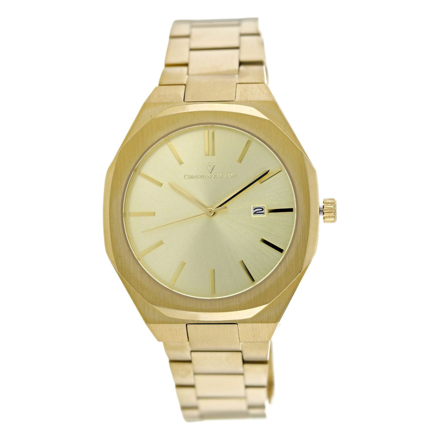 Christian Van Sant Stainless steel case watch in gold