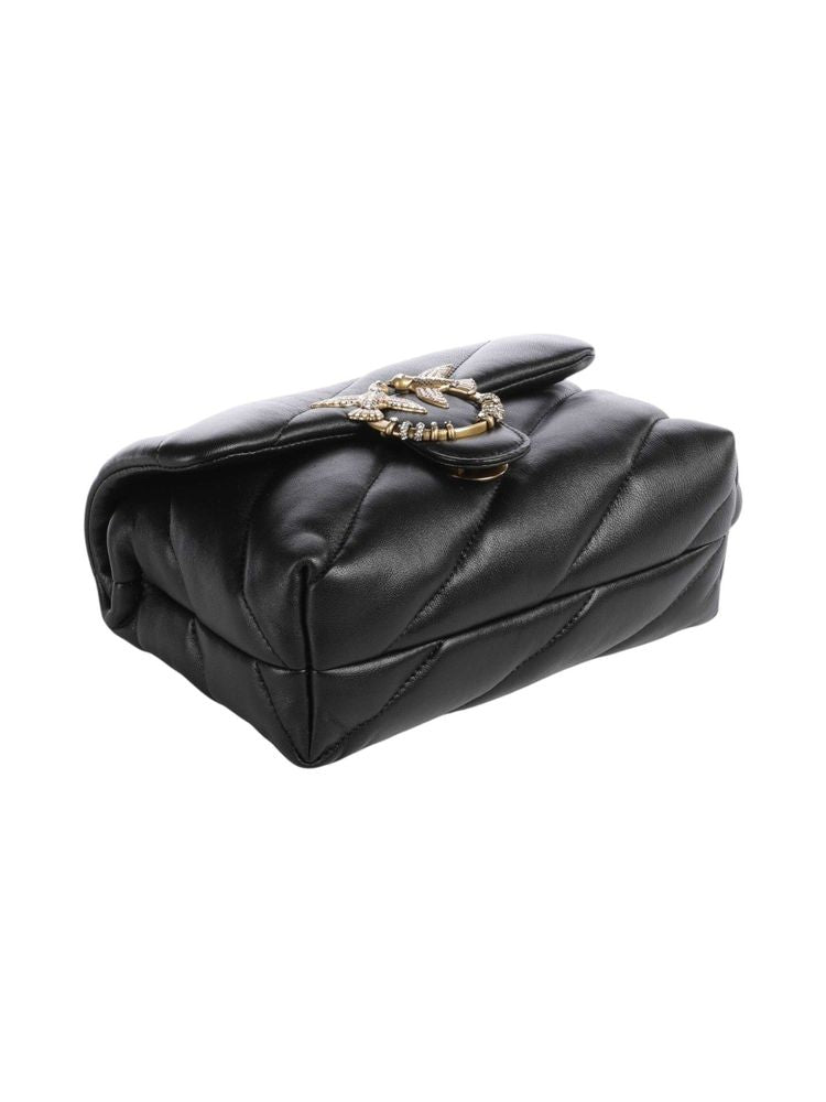Pinko 100% Sheep Leather crossbody bag in black