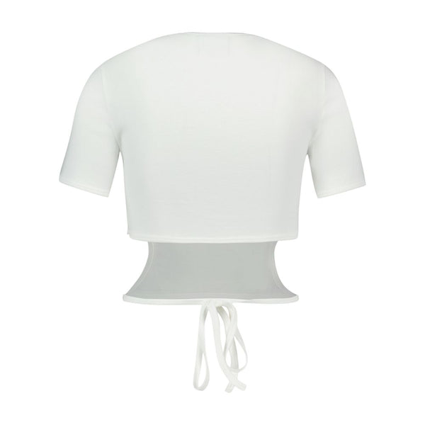 Courreges Cotton t-shirt in white