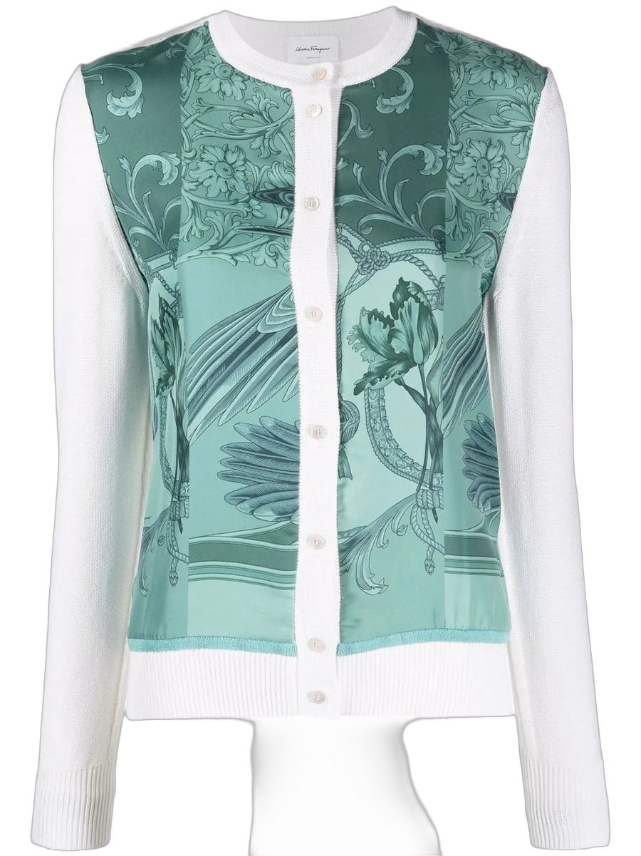 Ferragamo cardigan in green