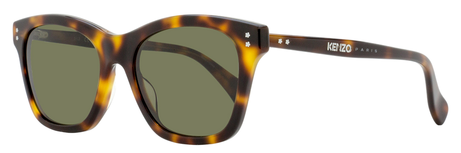 Kenzo Classic Rectangular Sunglasses Kz40161i 53n Havana 53mm Plastic (acetate)