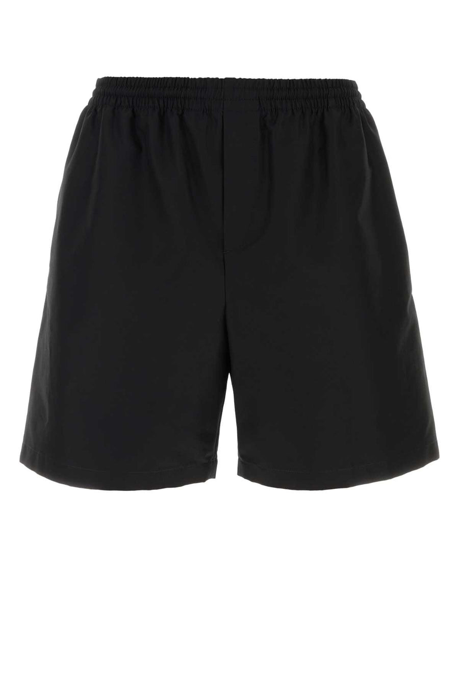 Black Cotton Bermuda Shorts Exterior
