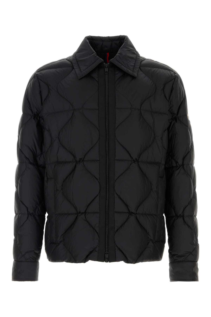 Black Nylon Ashmere Down Jacket Giubbini