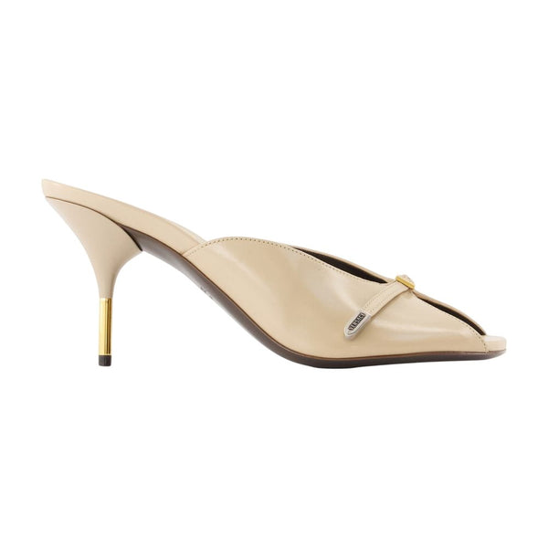 Pumps, Size 80 – Versace Leather Beige Goatskin Shoes / Pumps