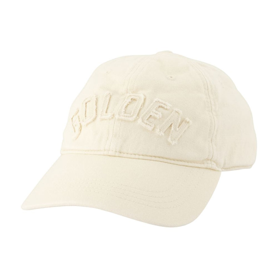 Journey Cap - Golden Goose Deluxe Brand Cotton Ivory Accessories / Hats