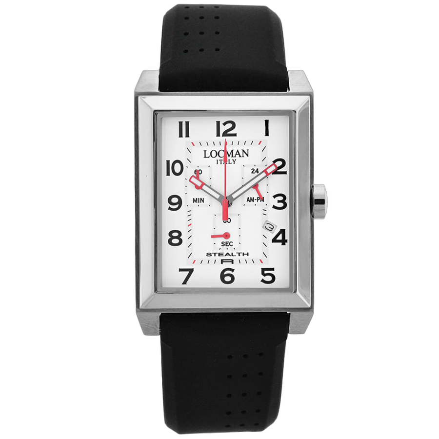 Locman Stainless steel case watch in white