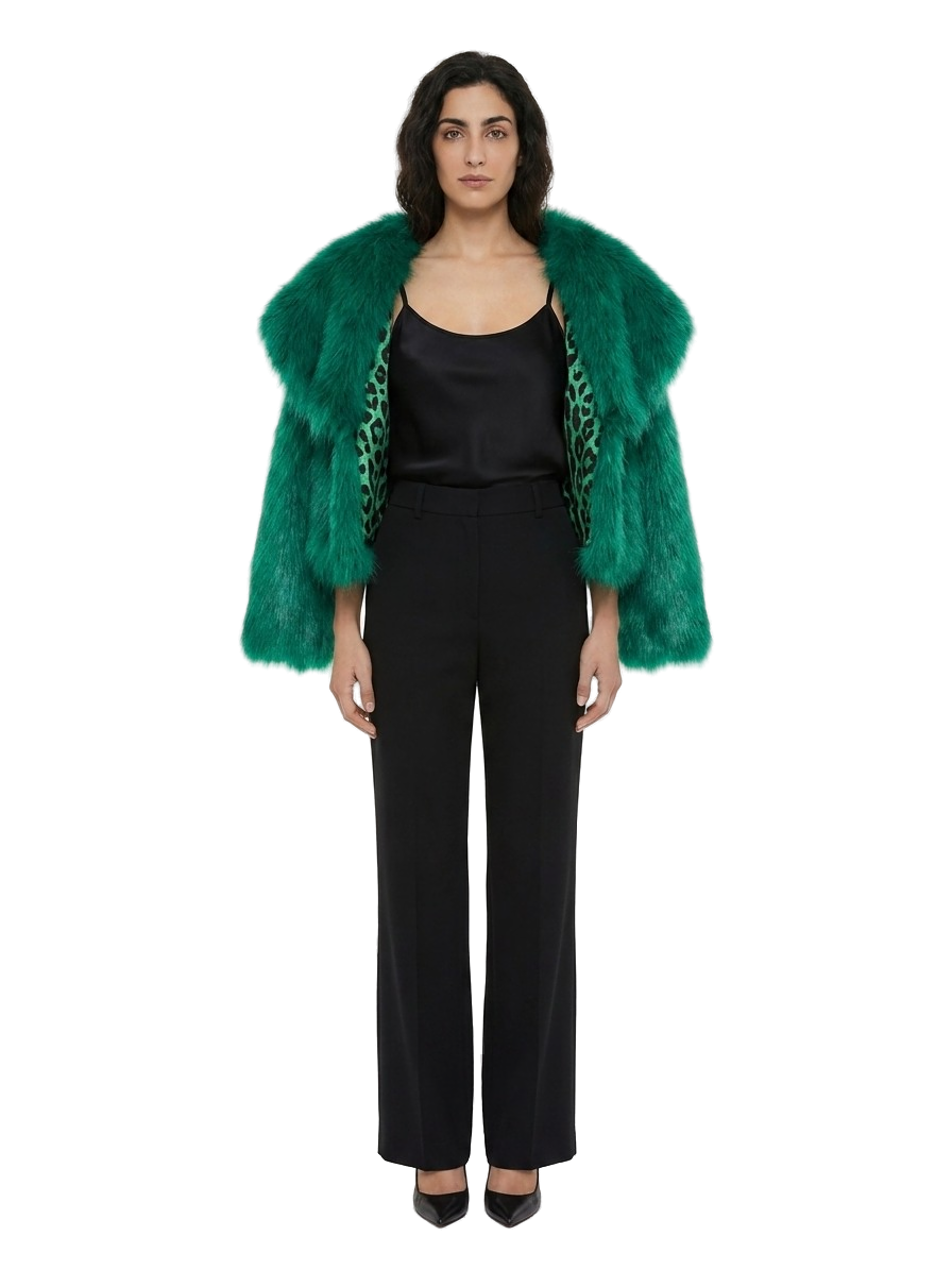 Green Micromodal Coat Clothing