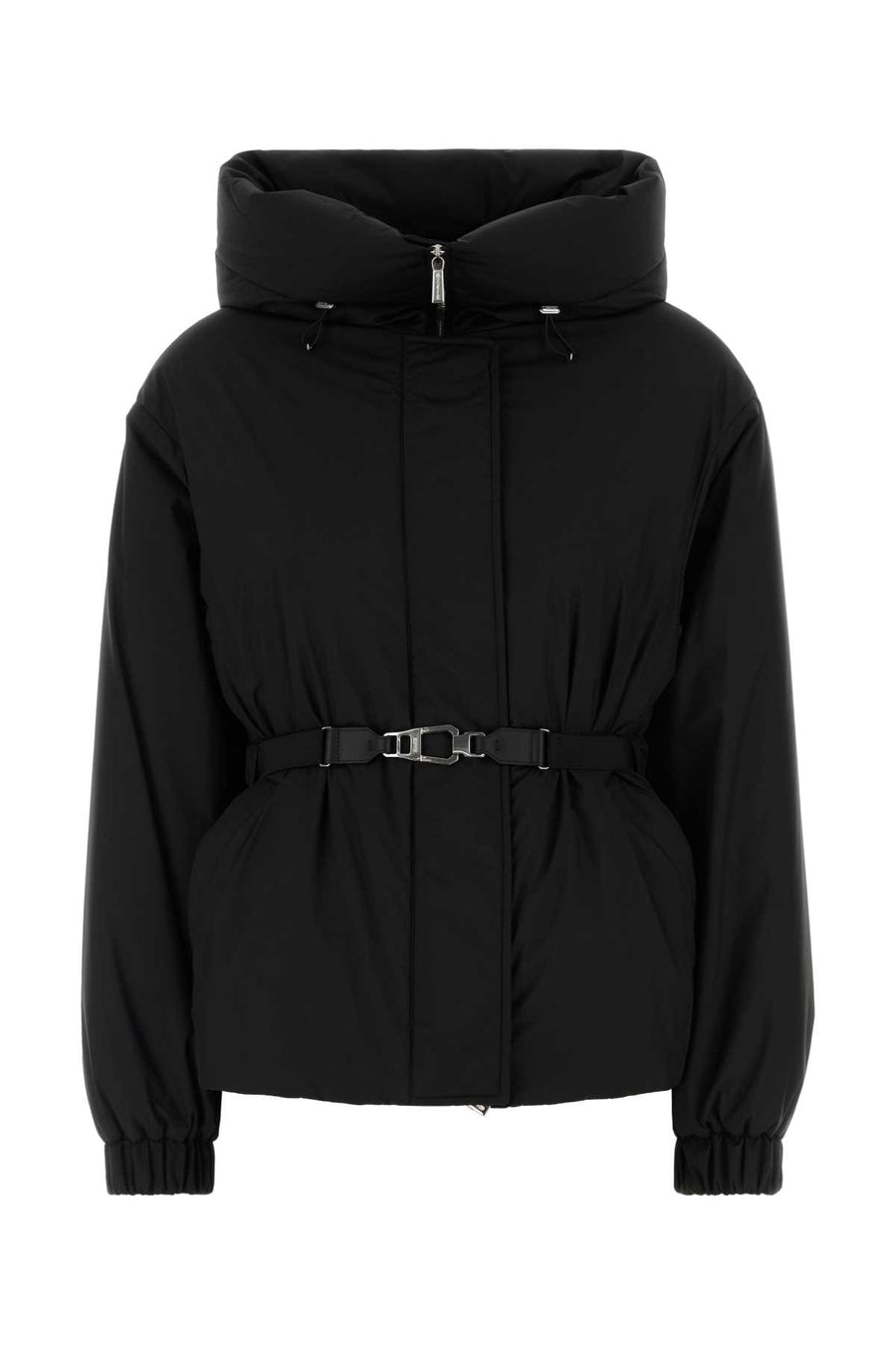 Black Polyester Glarea Down Jacket Nero Piumini