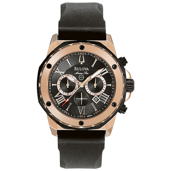 Bulova Stainless steel case watch in rose gold