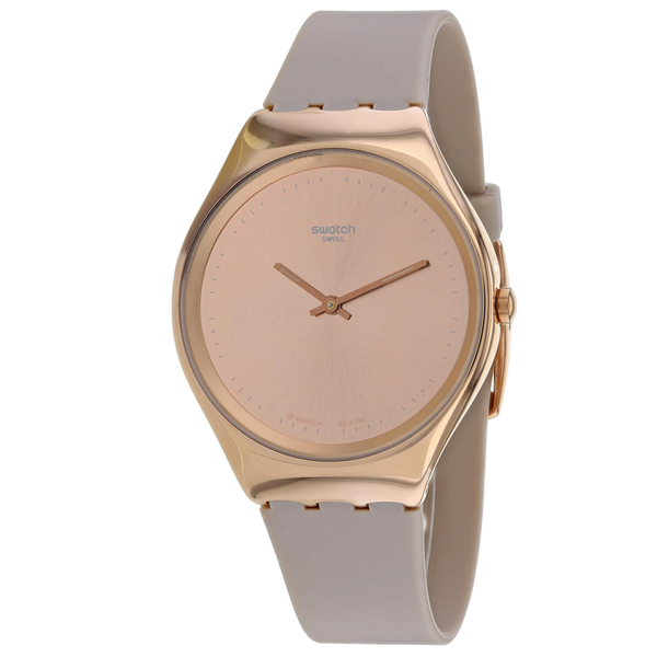 Swatch Plastic case watch in rose gold