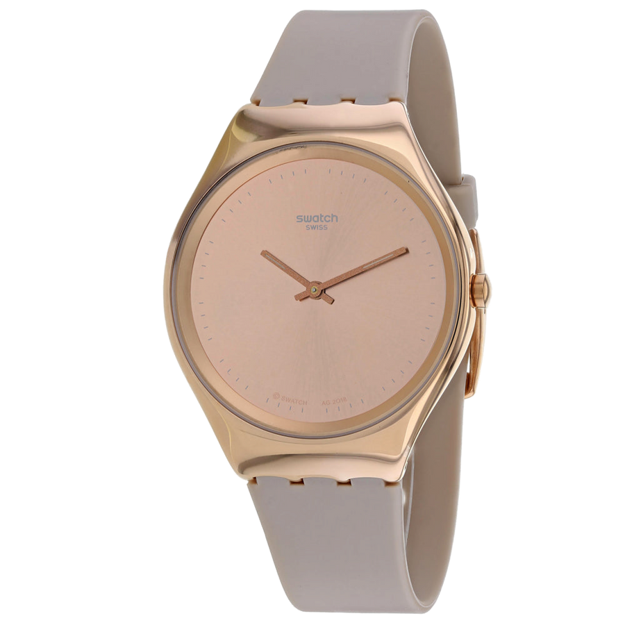 Swatch Plastic case watch in rose gold